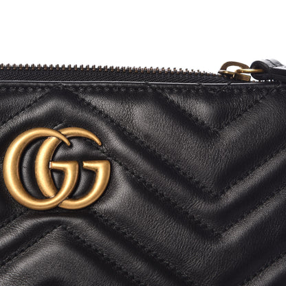 Gucci Calfskin Matelasse Mini GG Marmont Chain Bag Black 11 of 11