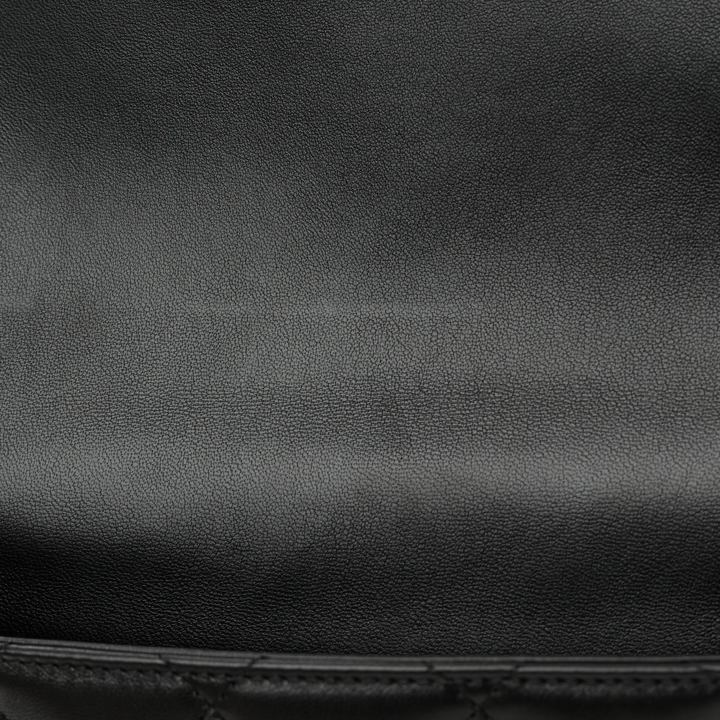 Lambskin Quilted Large CC Chain Flap Black