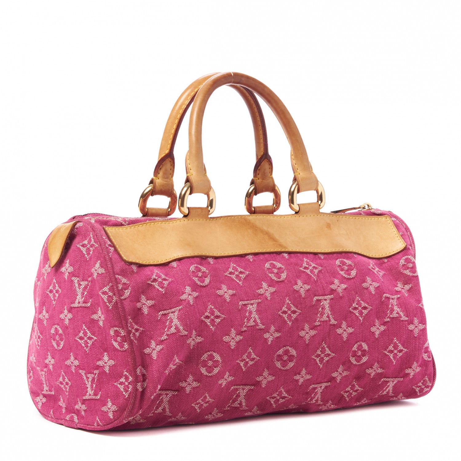 Louis Vuitton Monogram Denim Neo Speedy Fuchsia 3 of 9