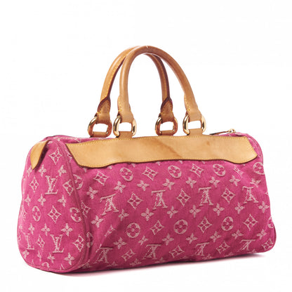 Louis Vuitton Monogram Denim Neo Speedy Fuchsia 3 of 9