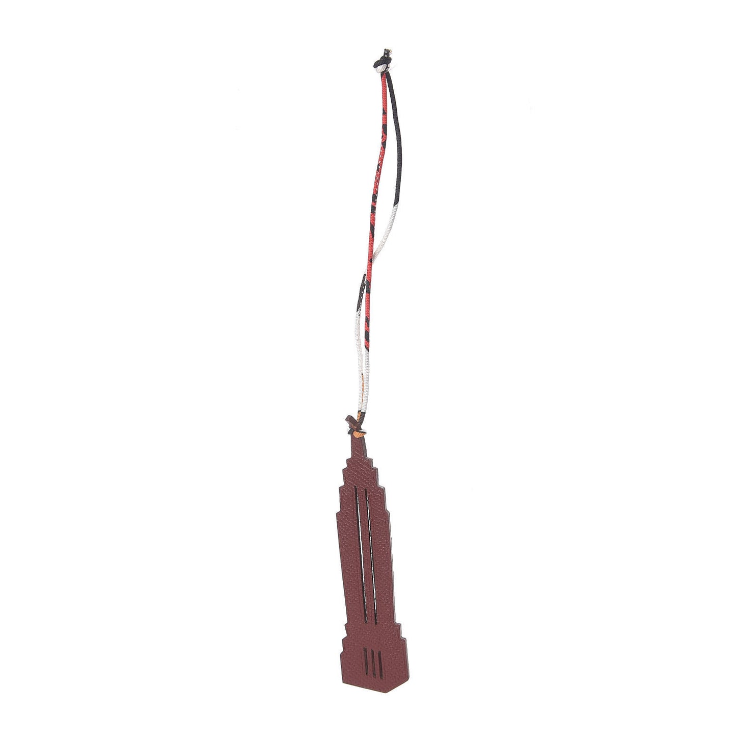 Togo Epsom Petit H Empire State Building Bag Charm Bambou Bordeaux