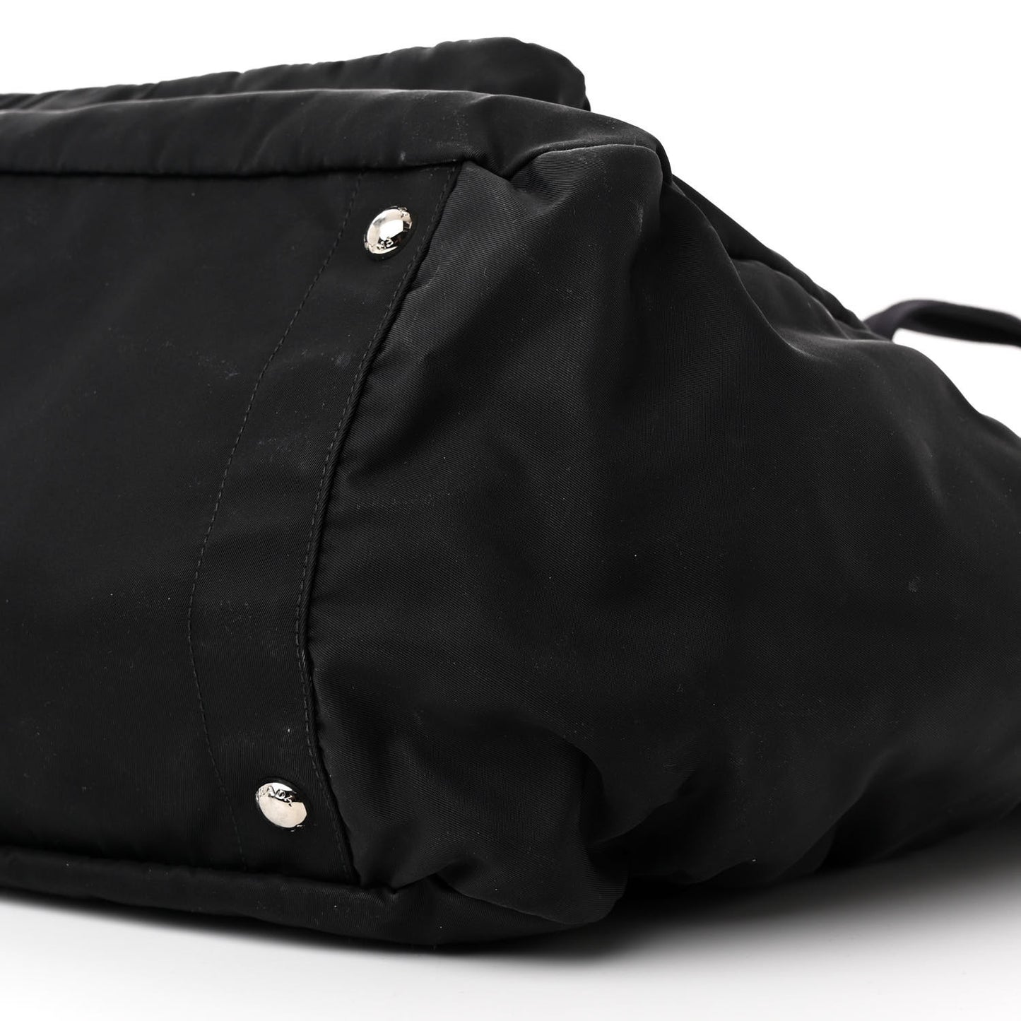 Tessuto Nylon Vela Diaper Bag Black