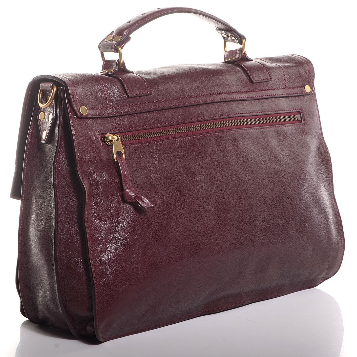 Lambskin Large PS1 Satchel Burgundy