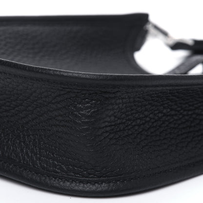 Hermes Taurillon Clemence Evelyne TPM Black 10 of 11