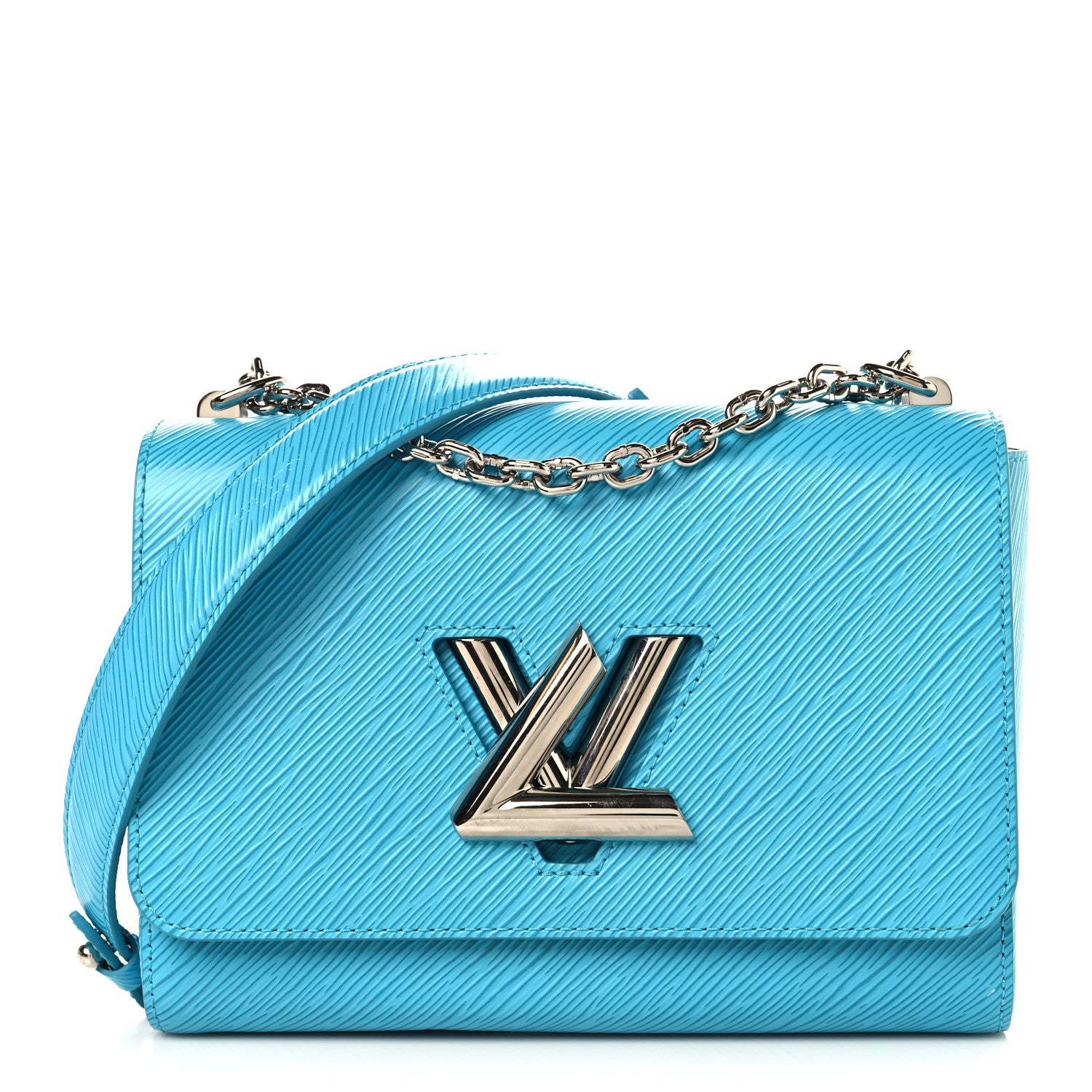Louis Vuitton Epi Twist Shoulder Bag MM Turquoise 1 of 10