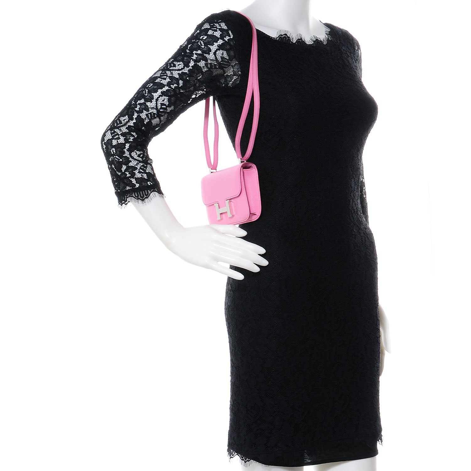 Hermes Epsom 14cm Micro Constance 5P Pink 3 of 10