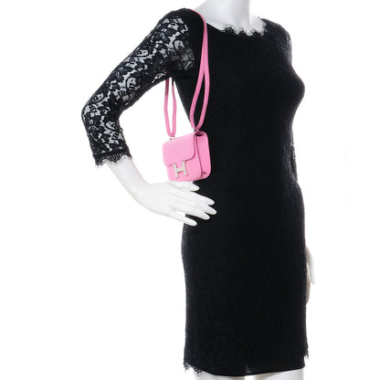 Hermes Epsom 14cm Micro Constance 5P Pink 3 of 10