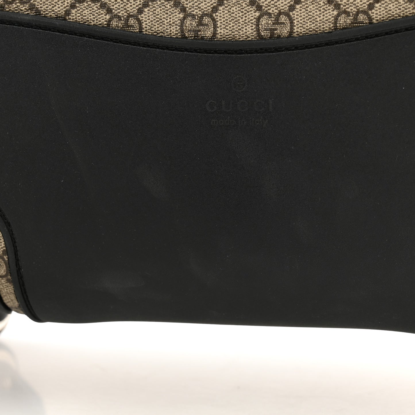 GG Supreme Monogram Calfskin Carry On Trolley Beige Ebony Black