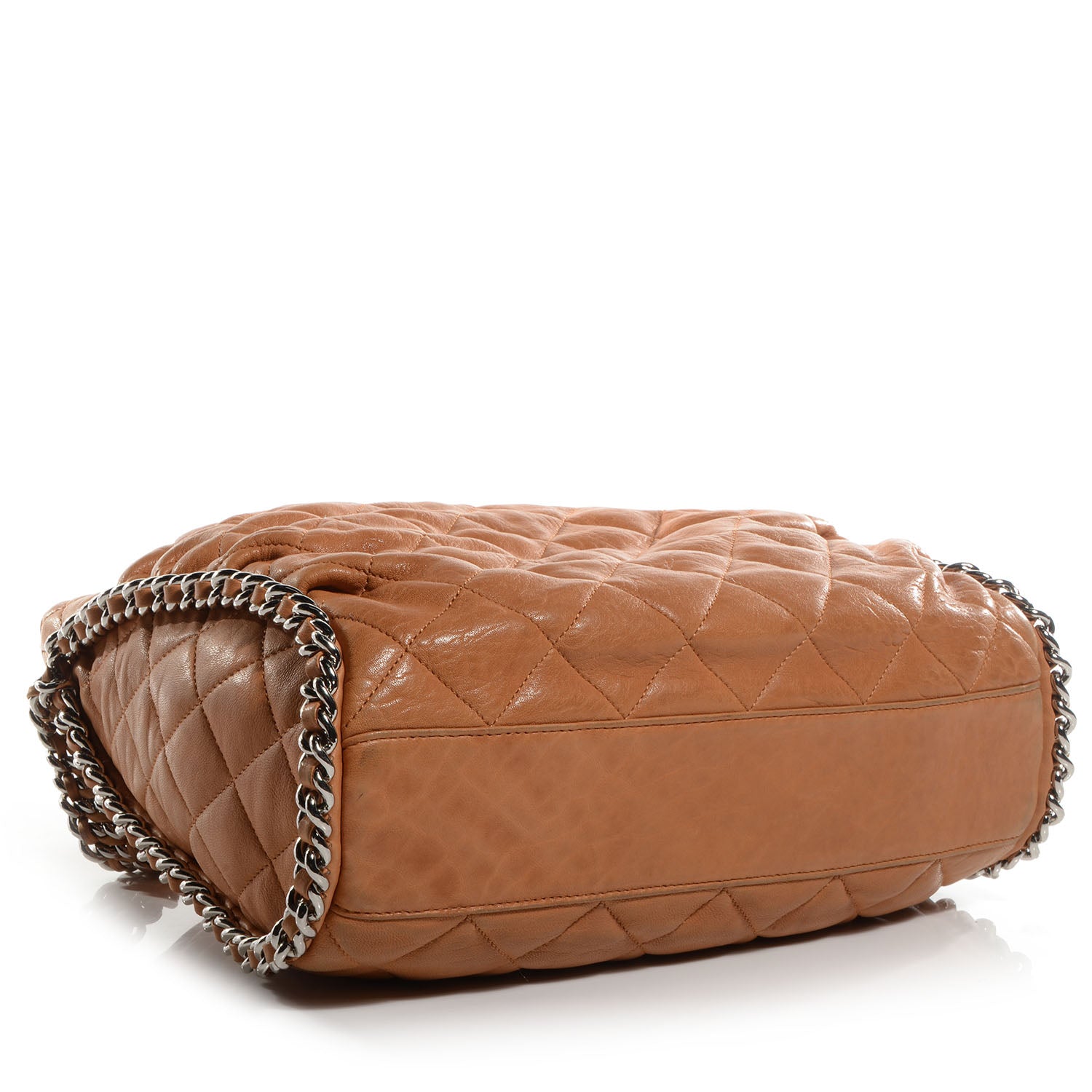 Chanel Washed Lambskin Chain Around Hobo Beige 4 of 8