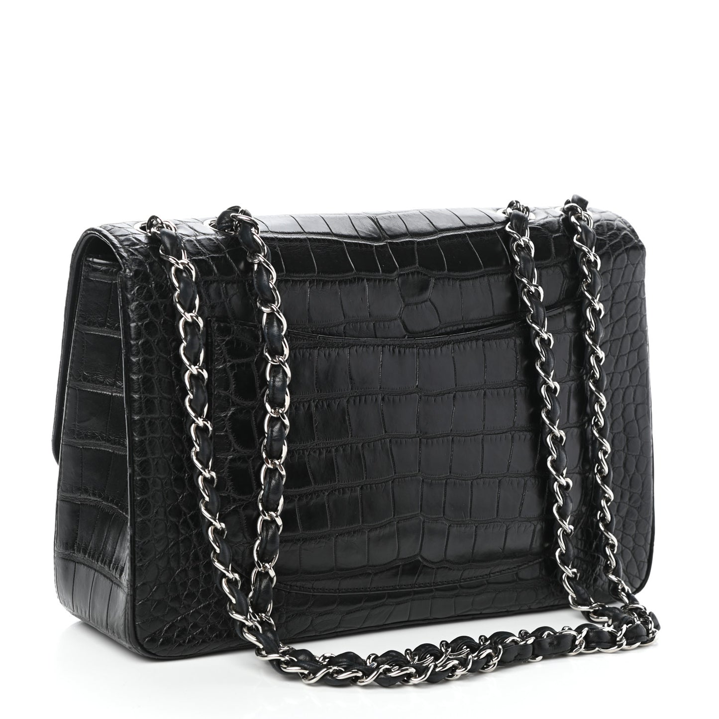Alligator Jumbo Single Flap Black