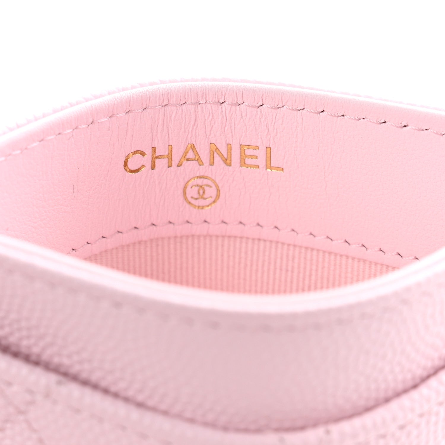 Chanel Caviar Quilted Card Holder Light Pink 6 of 11