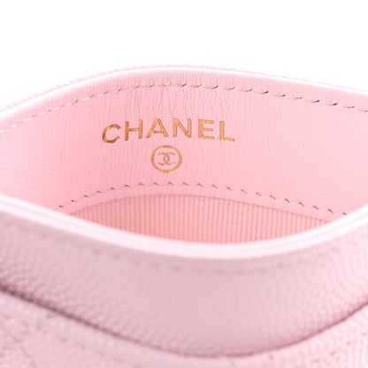 Chanel Caviar Quilted Card Holder Light Pink 6 of 11