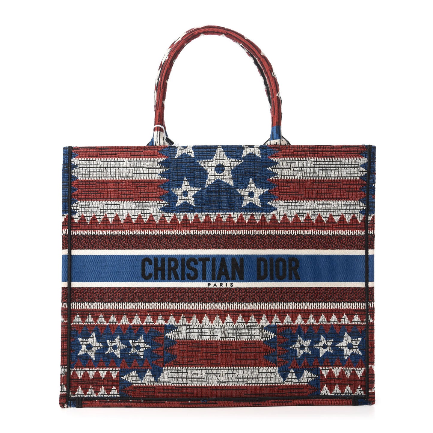 Canvas Embroidered Exclusive US Book Tote Multicolor