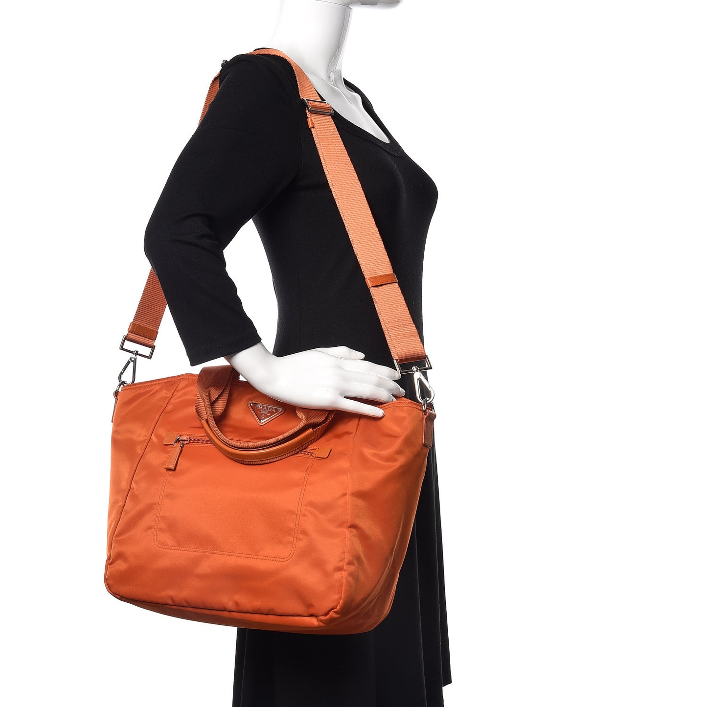 Tessuto Nylon Tote Papaya