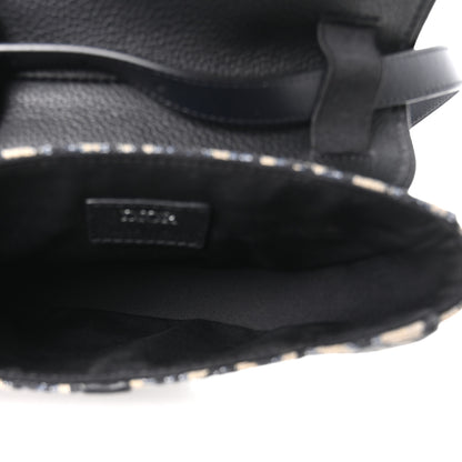 Christian Dior Oblique Mini Saddle Belt Bag Blue 5 of 10
