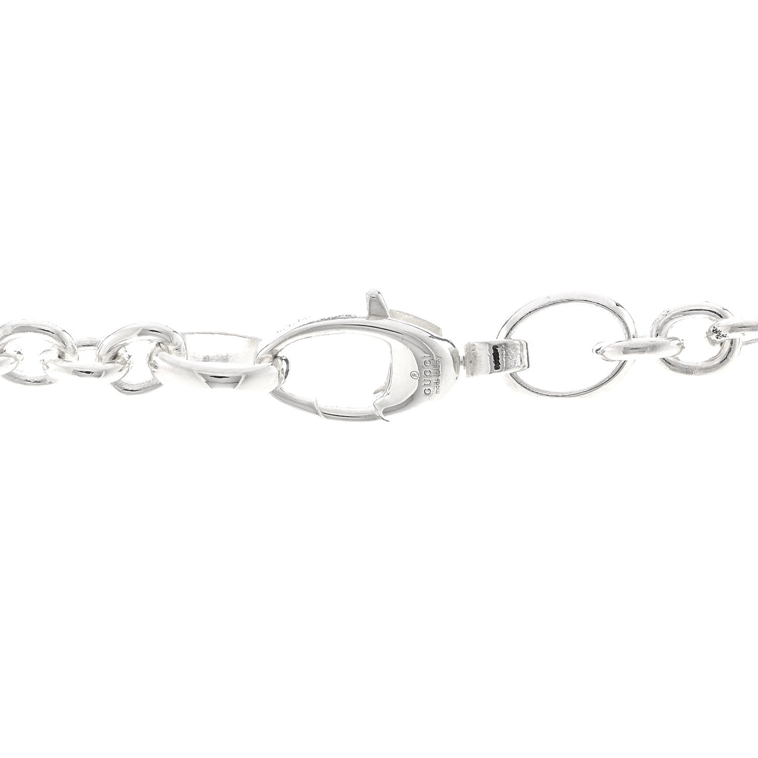 Gucci Sterling Silver Britt Interlocking GG Pendant Necklace 4 of 4