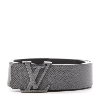 Louis Vuitton Taiga 35mm LV Initiales Belt 85 34 Glacier 1 of 6