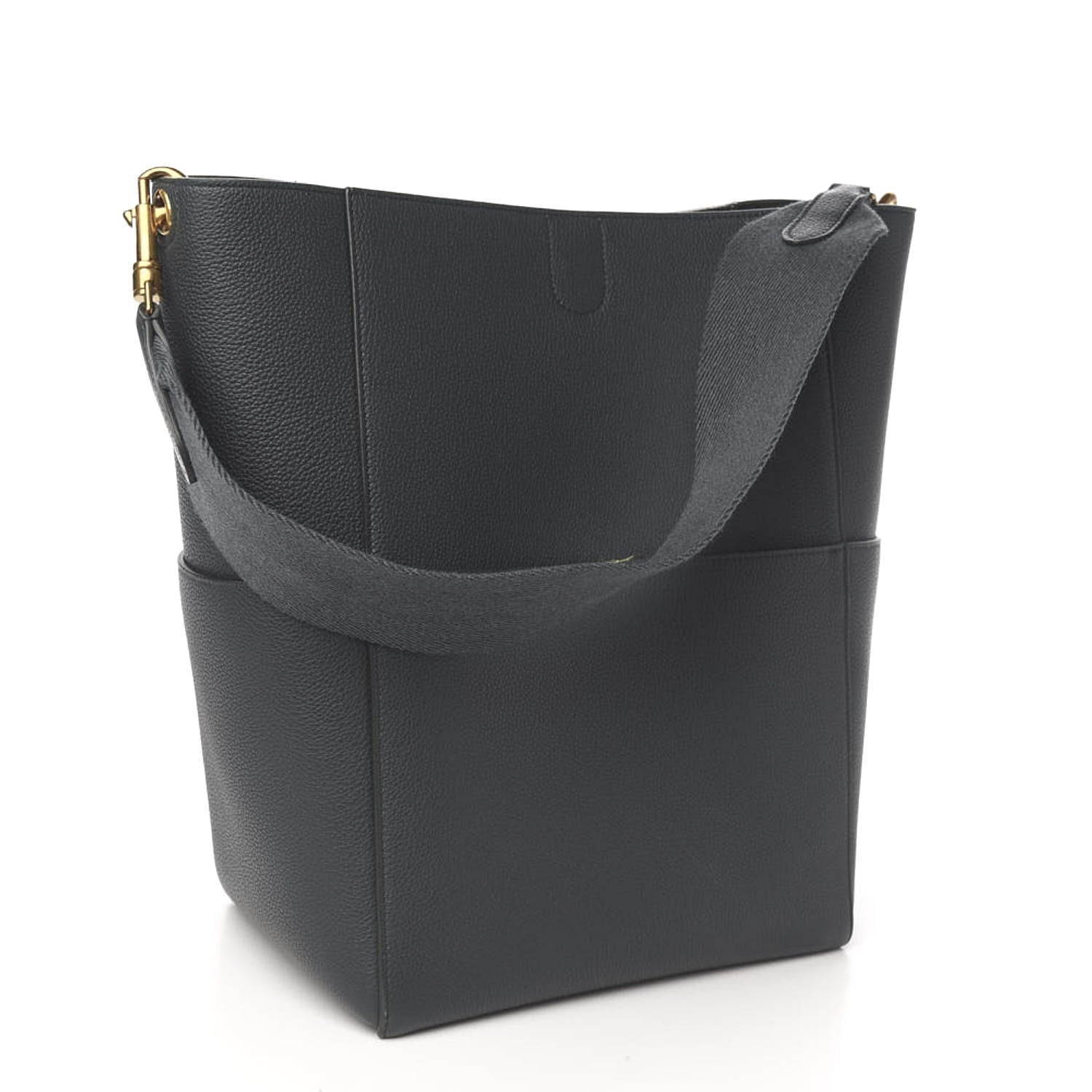 Celine Soft Grained Calfskin Sangle Bucket Bag Amazone 2 of 8