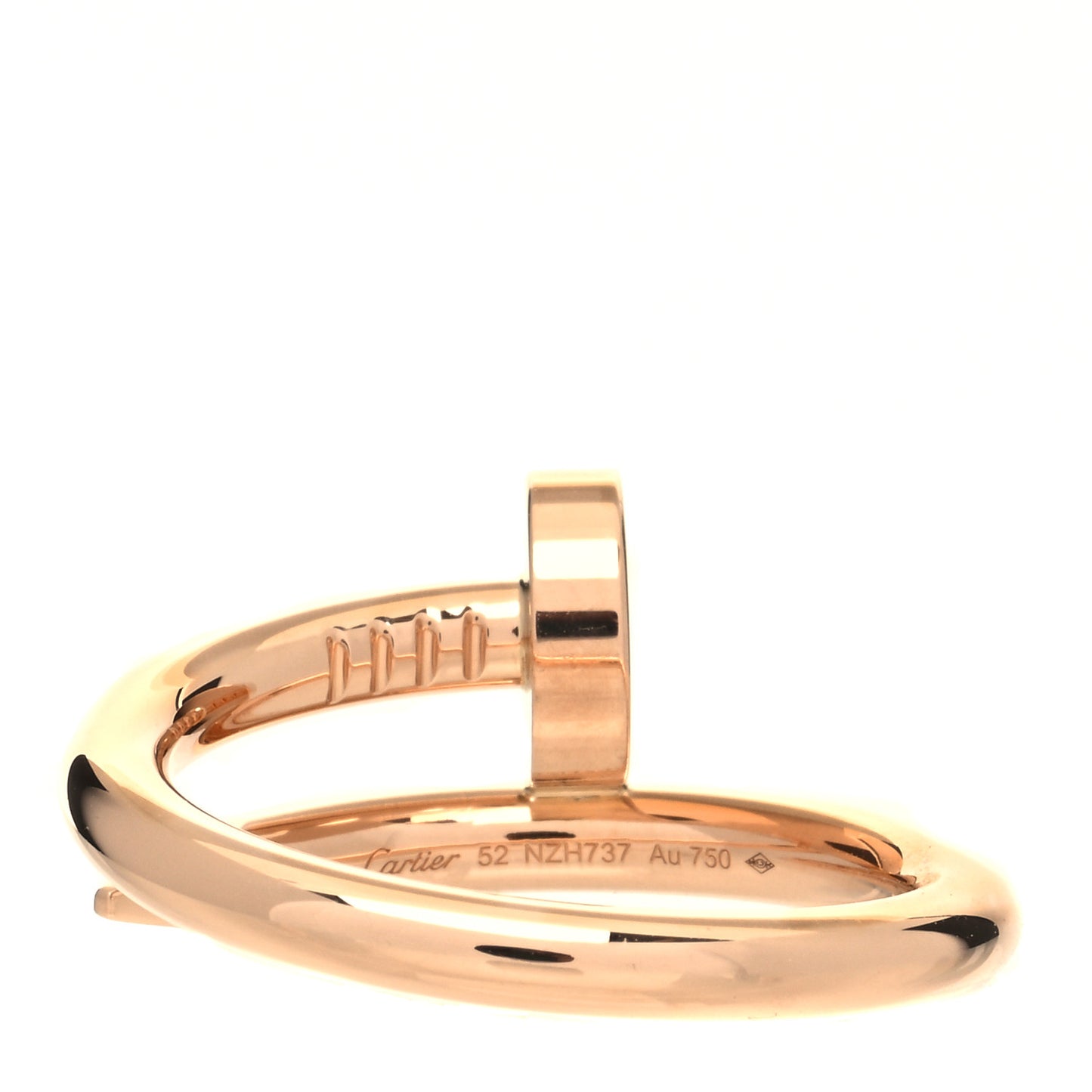 18K Pink Gold Juste Un Clou Ring 52 6