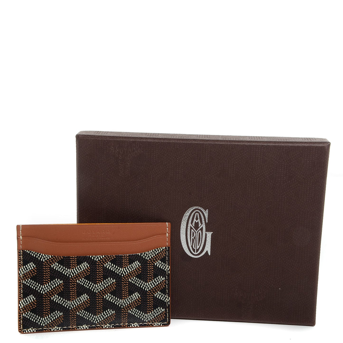 Goyardine Saint Sulpice Card Holder Black Gold