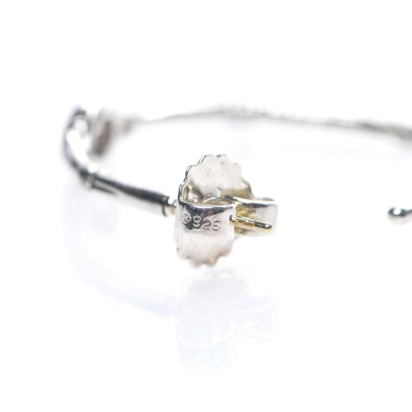 JOHN HARDY Sterling Silver Smoky Quartz Bamboo Hoop Earrings