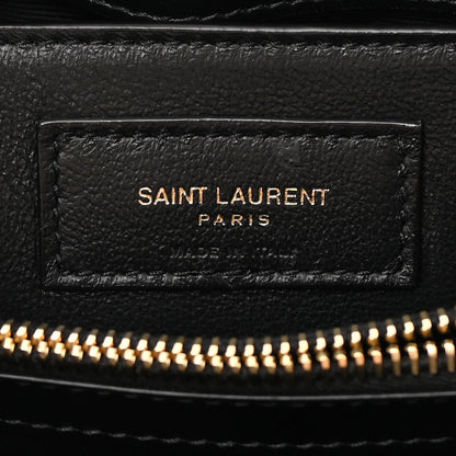 Saint Laurent Calfskin Y Quilted Monogram Small Loulou Chain Satchel Black 6 of 13