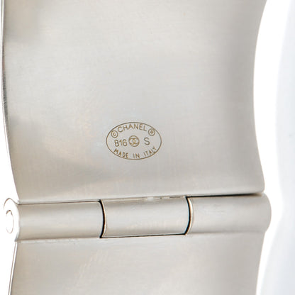 Chanel Metal CC Mirror Cuff Silver 5 of 6