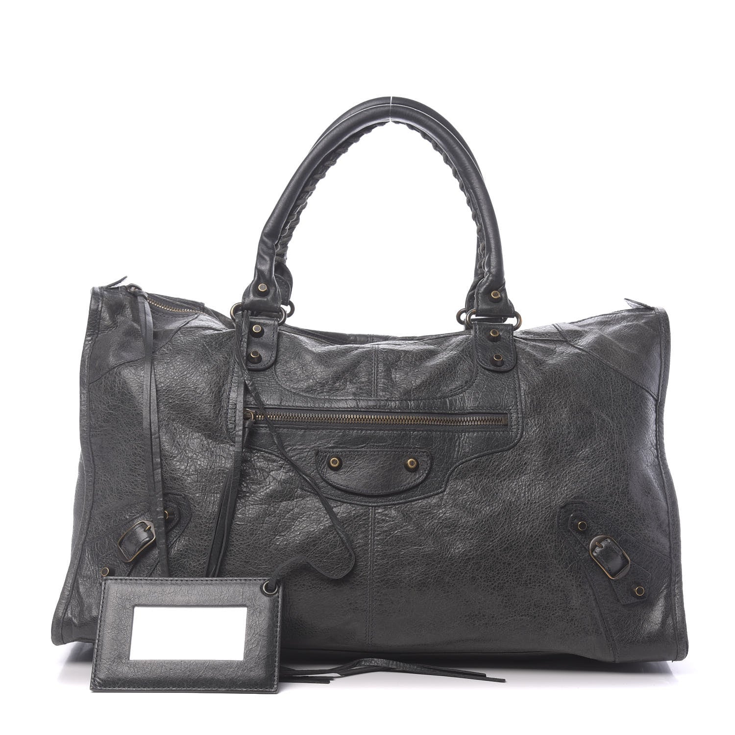 Balenciaga Agneau Classic Hardware Work Gris Tarmac 1 of 14