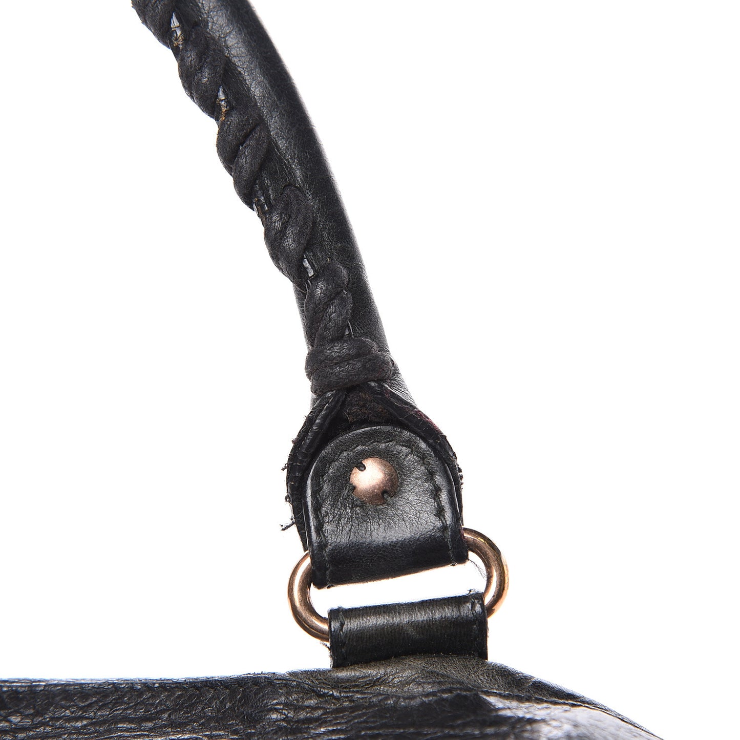 Agneau Giant 12 Rose Gold Hardware Town Black