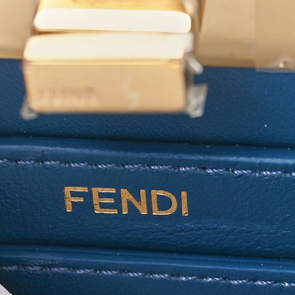 Fendi Stingray Shiny Nappa Petite Peekaboo I SEE U Satchel Mirto 7 of 10