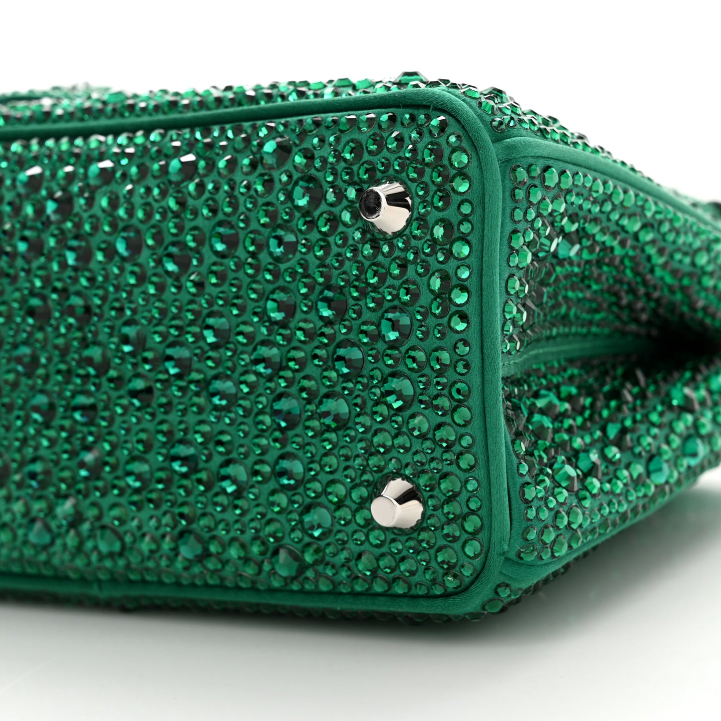 Satin Crystal Mini Galleria Double Zip Tote Mango