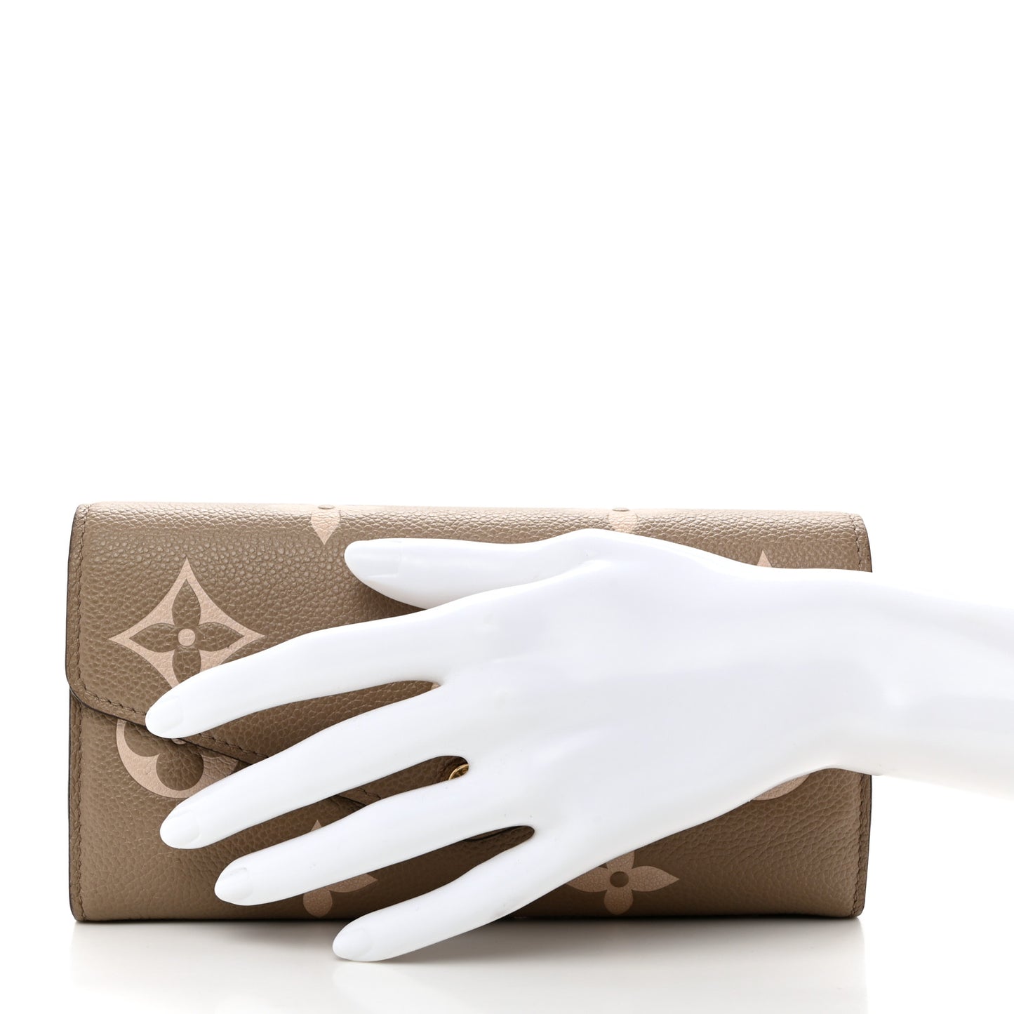 Empreinte Monogram Giant Sarah Wallet Tourterelle Creme