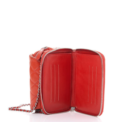 Chanel Lambskin Quilted New Mini Flap Red 7 of 12