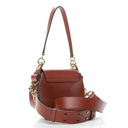 Chloe Calfskin Small Tess Bag Sepia Brown 3 of 16