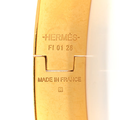 Hermes Enamel Narrow Clic Clac H Bracelet PM White 4 of 5