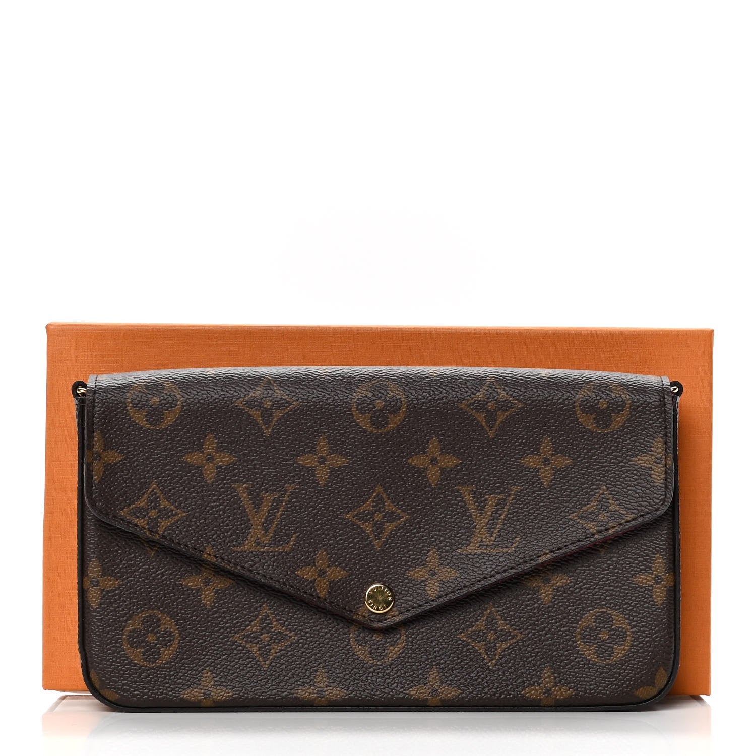 Louis Vuitton Monogram Pochette Felicie Chain Wallet Fuchsia 11 of 11