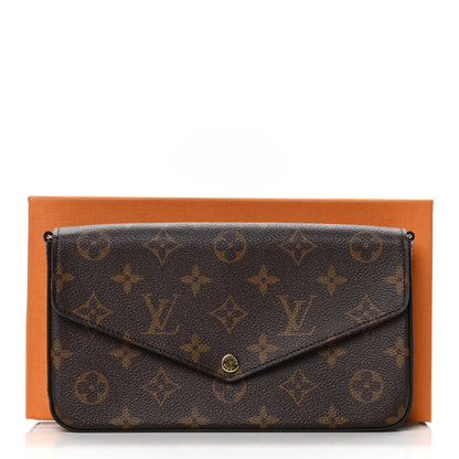 Louis Vuitton Monogram Pochette Felicie Chain Wallet Fuchsia 11 of 11