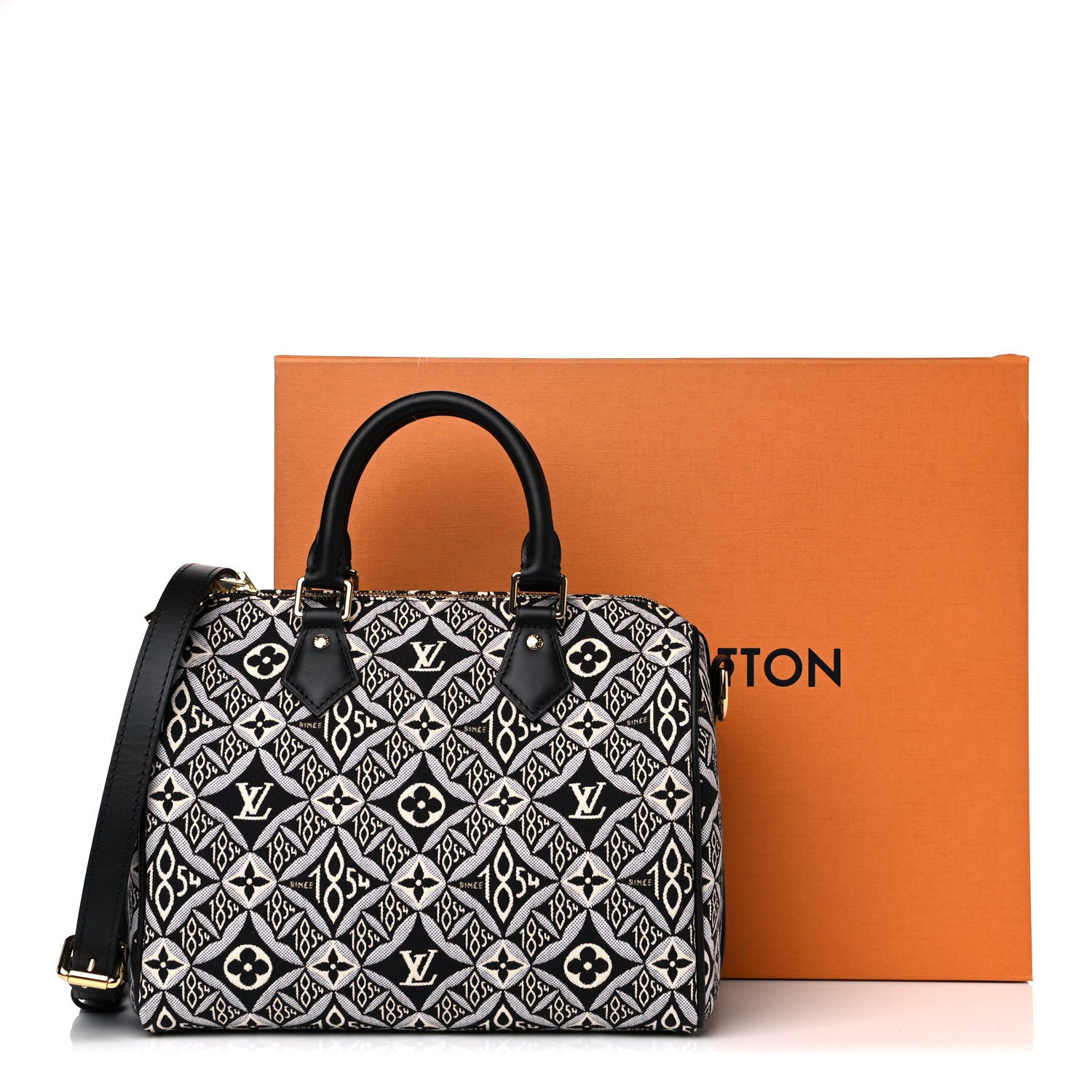 Louis Vuitton Jacquard Since 1854 Speedy Bandouliere 25 Grey 12 of 12
