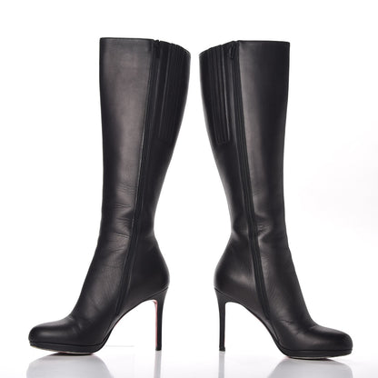 Christian Louboutin Calfskin Botalili 100 Tall Boots 37 Black 5 of 10
