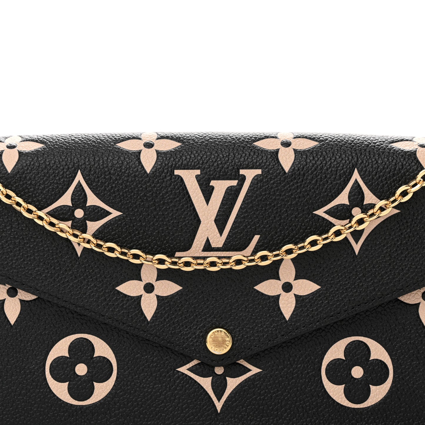 Empreinte Monogram Giant Felicie Pochette Black Beige