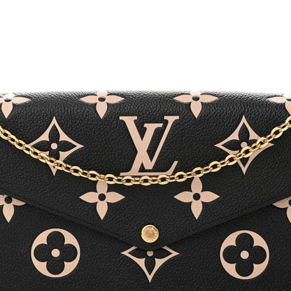 Louis Vuitton Empreinte Monogram Giant Felicie Pochette Black Beige 8 of 11