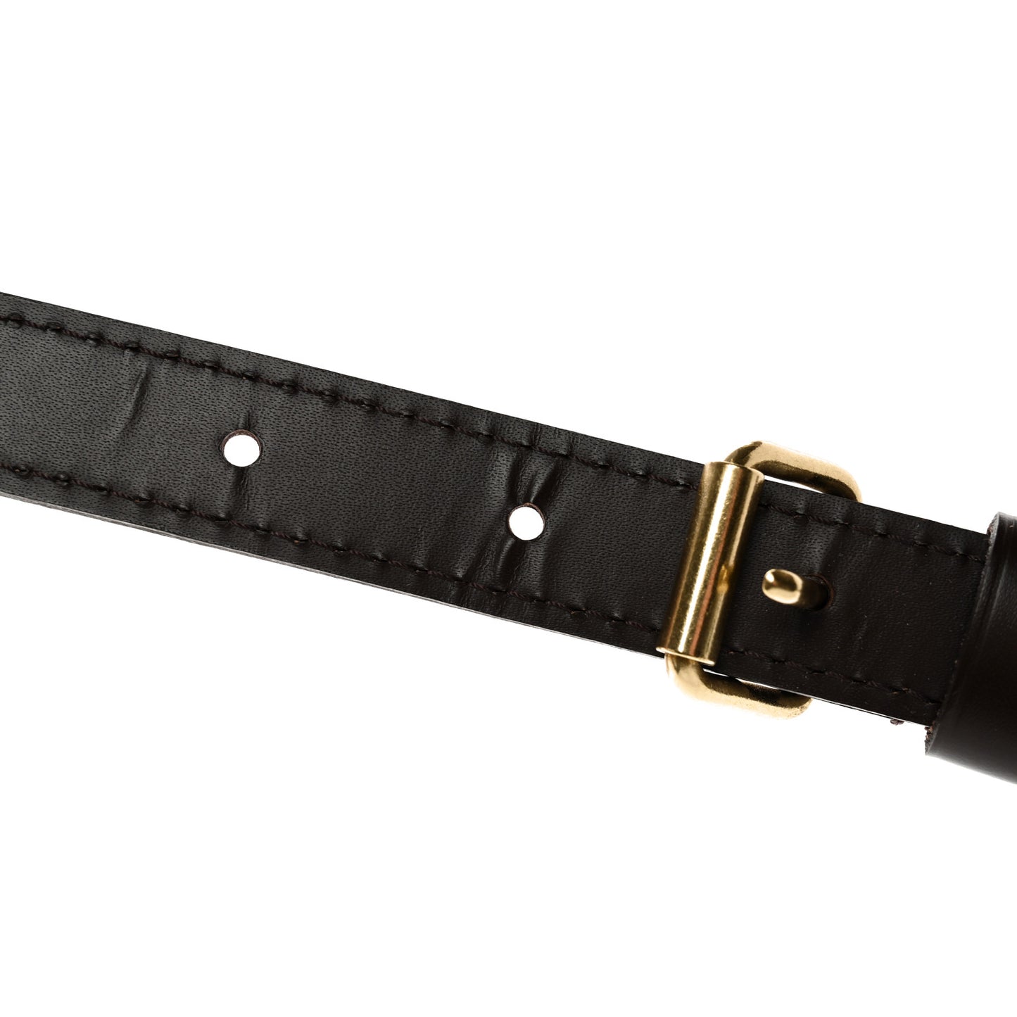 Calfskin Adjustable Speedy Bandouliere Shoulder Strap Brown