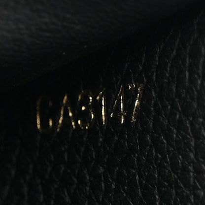Louis Vuitton Grained Calfskin Monogram Double V Compact Wallet Black 8 of 8
