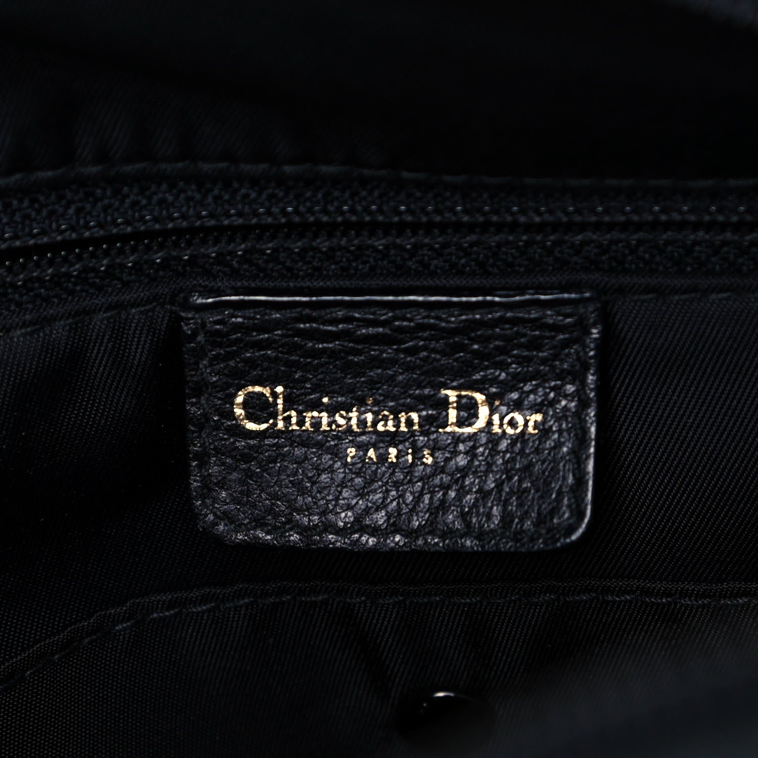 Christian Dior Ostrich Saddle Bowler Black 5 of 9