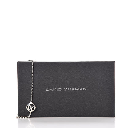 David Yurman Sterling Silver 14K Yellow Gold Logo Station Necklace 36" 7 of 7
