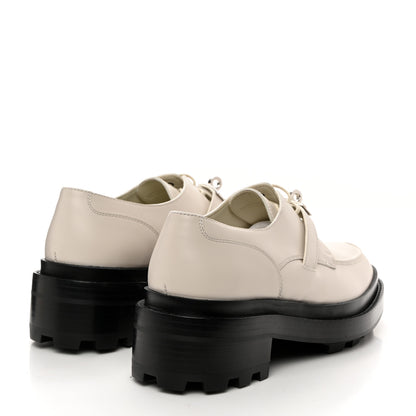 Hermes Glossed Calfskin First Derby 36 Beige Glaise 4 of 9