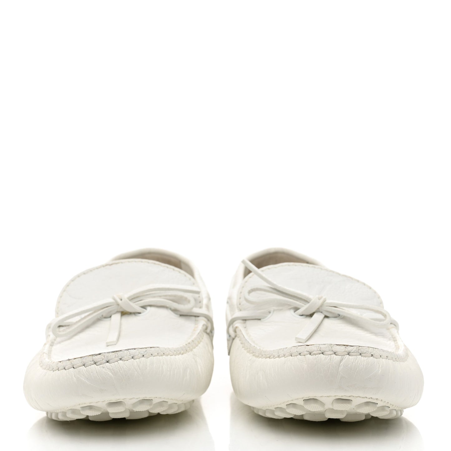 Empreinte Mens Arizona Car Shoe Moccasin Loafers 8 White