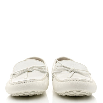 Louis Vuitton Empreinte Mens Arizona Car Shoe Moccasin Loafers 8 White 2 of 8