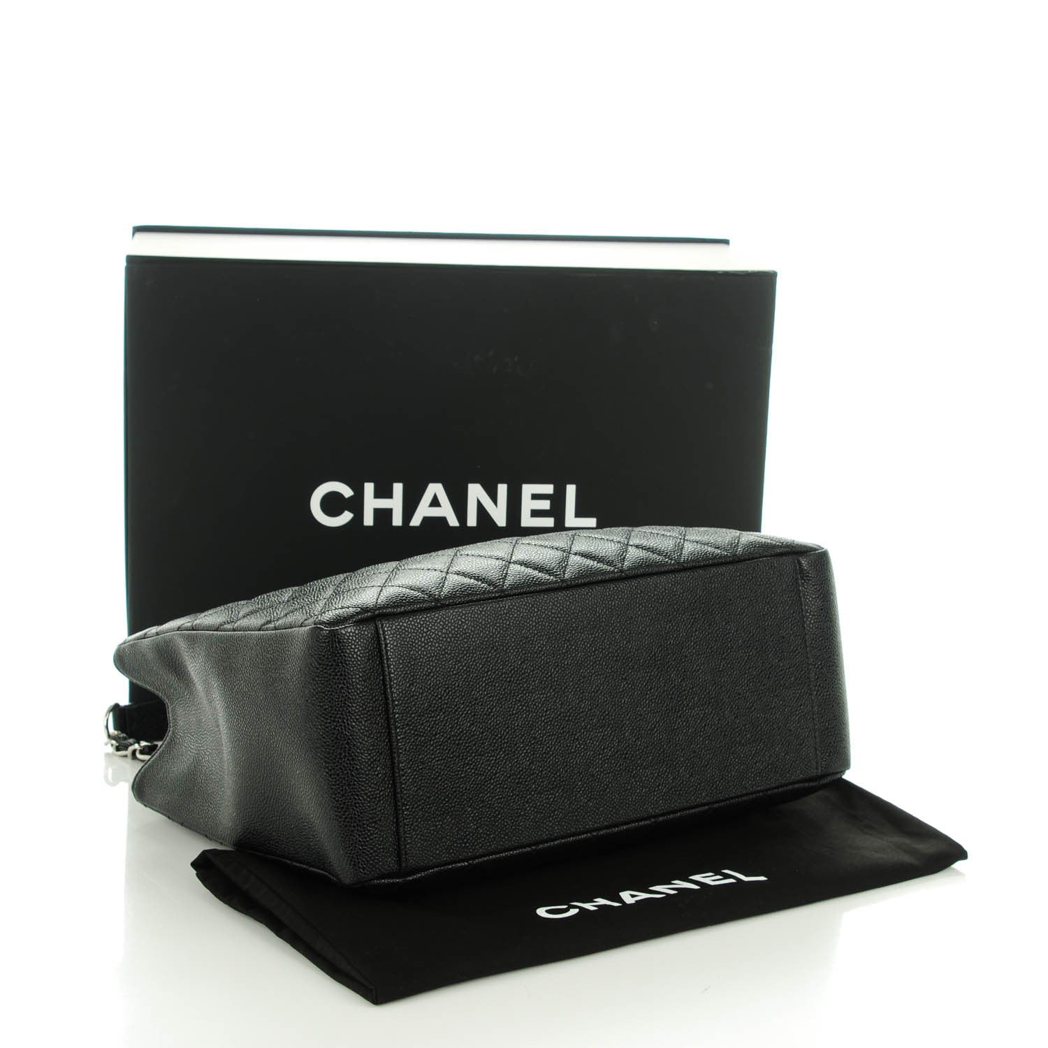 Chanel Caviar Quilted Grand Shopping Tote GST Black 4 of 7