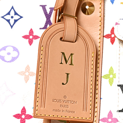 Louis Vuitton Monogram Multicolor Keepall 45 White 6 of 9